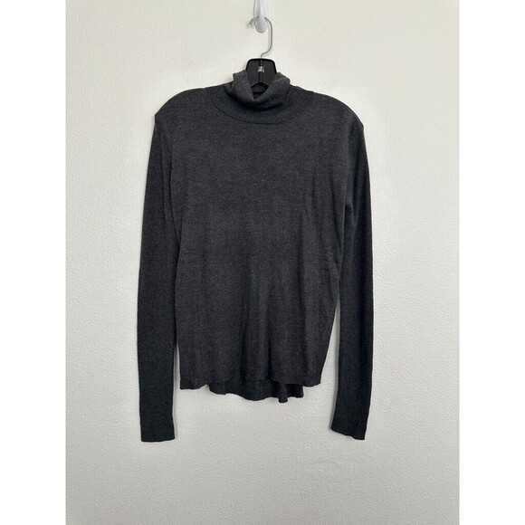 Jarbo Sweaters - Jarbo Women's Silk Cashmere Blend Gray Mockneck Sweater Sz Small Classic Stretch